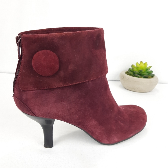 FRANCO SARTO SUEDE MISS ANKLE BOOTS - Picture 3 of 16
